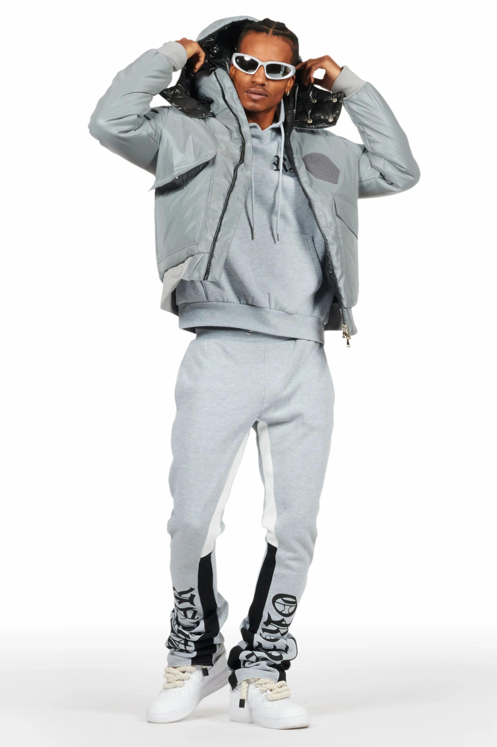 Chin Reflective Puffer Jacket Male Product Image