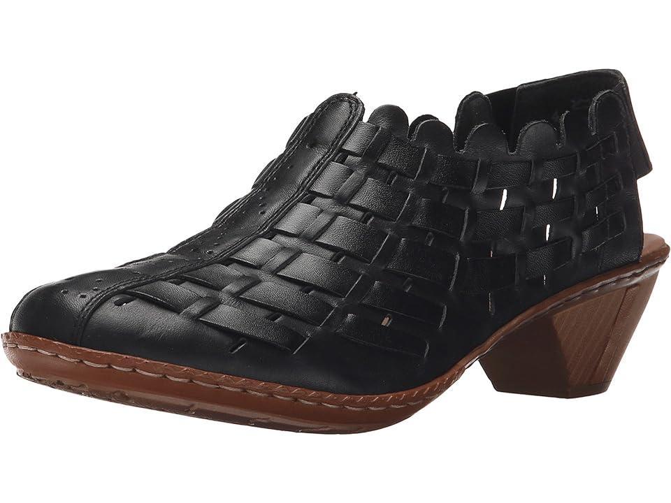 Rieker 46778 Sina 78 (Nero Women's Slip on Shoes Product Image