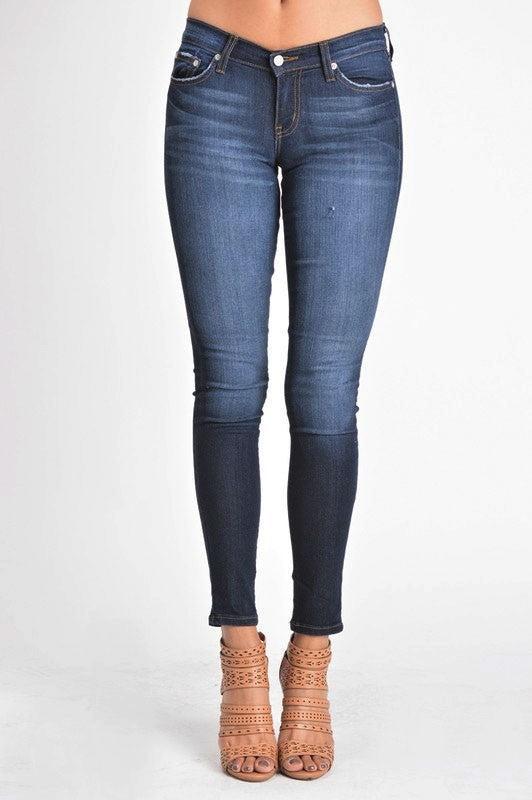 JB-8390   Dark Blue Stretch Skinny Jeans Product Image