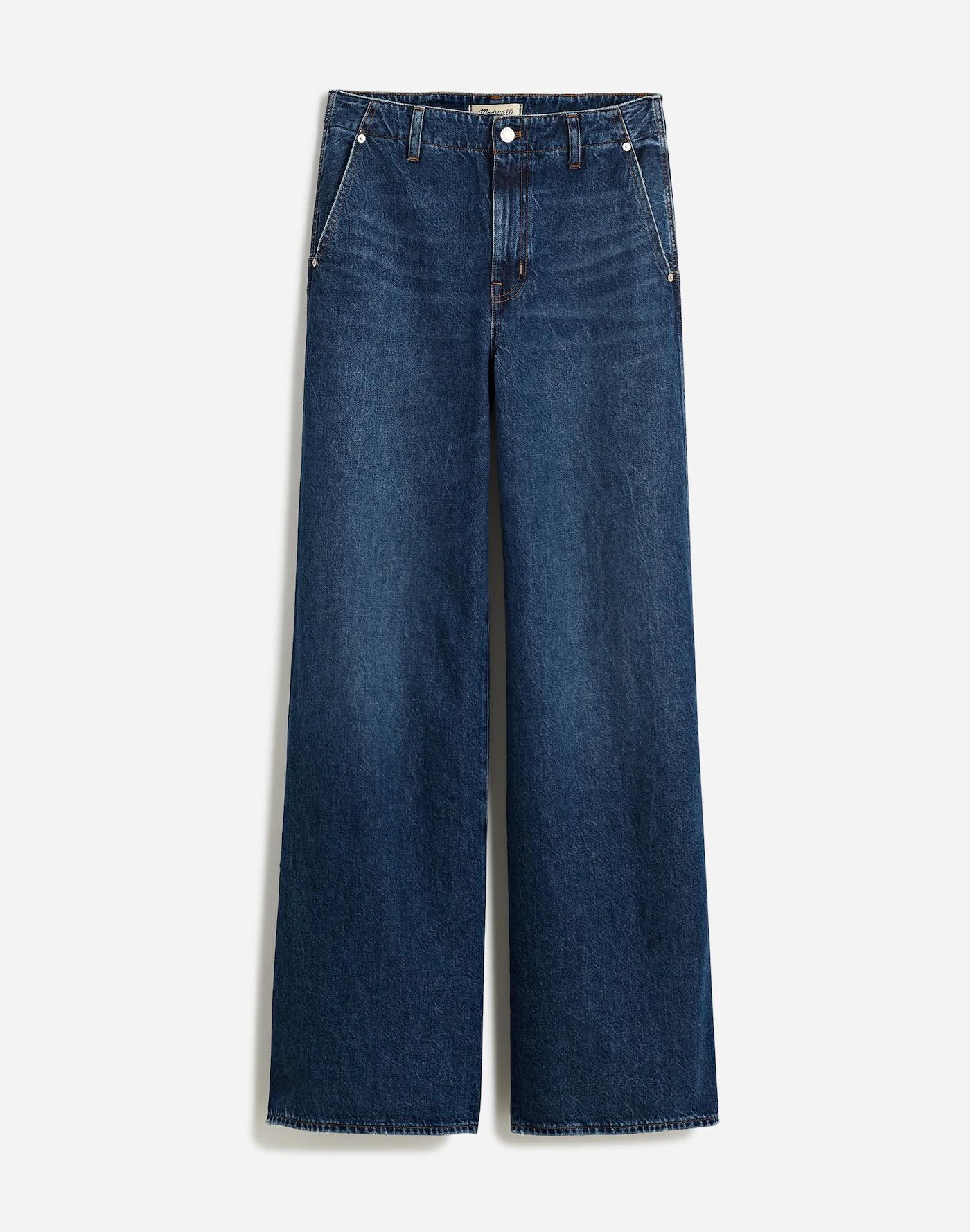 Wide Sweep Denim Trousers Product Image