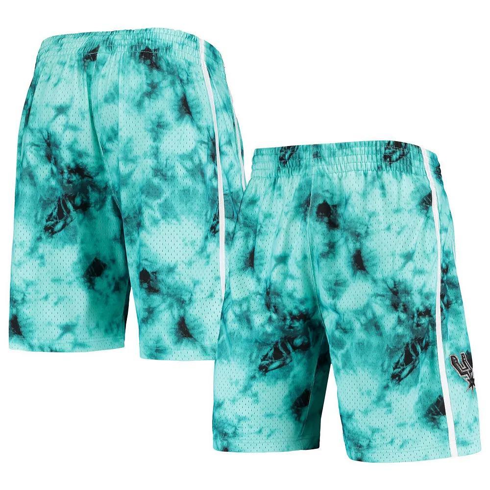 Men's Mitchell & Ness Teal San Antonio Spurs Hardwood Classics 1998 Galaxy Swingman Shorts, Size: 3XL, Blue Product Image
