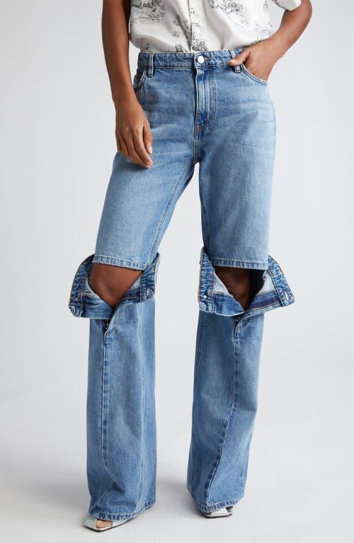 Coperni Open Knee Straight Leg in Blue Product Image