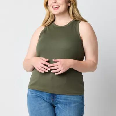 a.n.a Womens Plus High Neck Sleeveless Tank Top Product Image