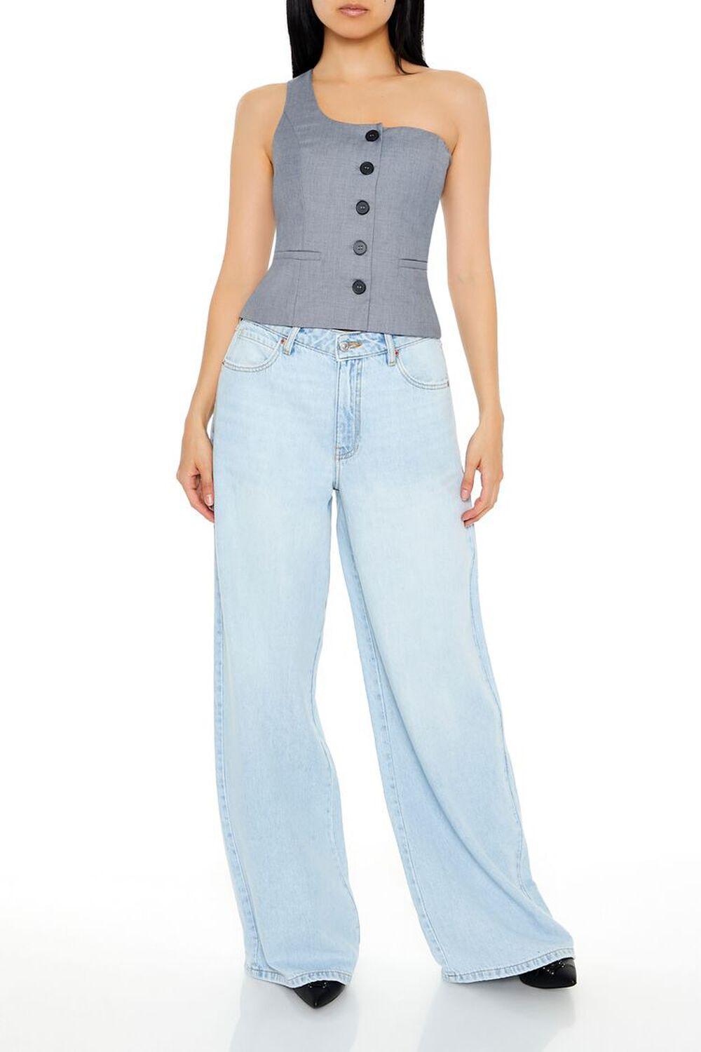 One-Shoulder Crop Top | Forever 21 Product Image