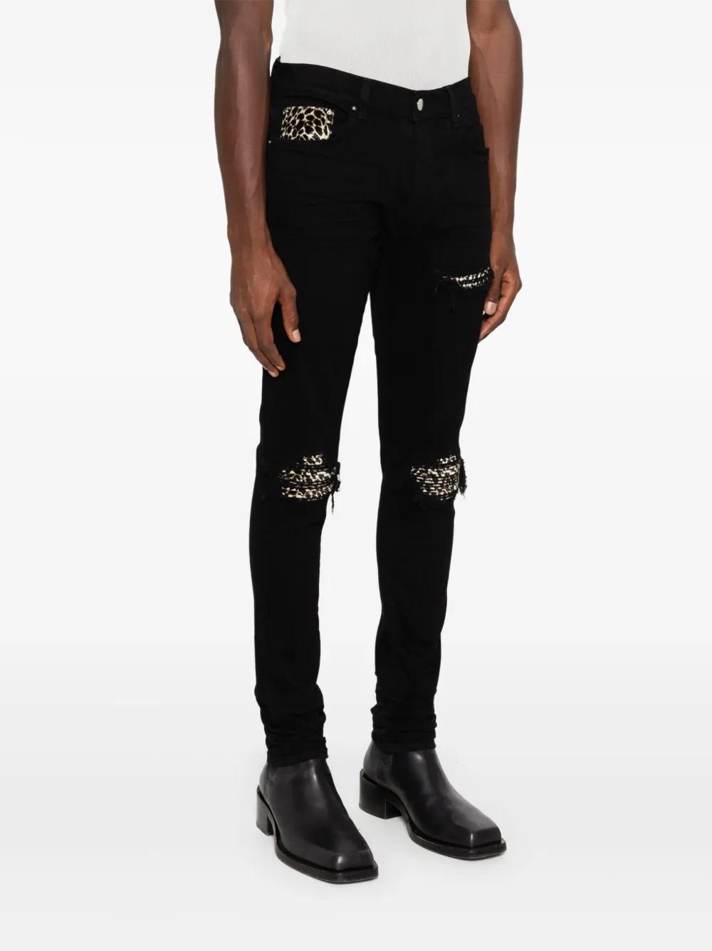 leopard-detail jeans Product Image