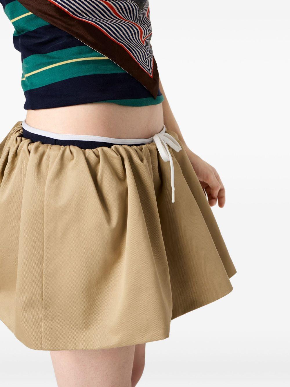 elasticated-waist miniskirt Product Image