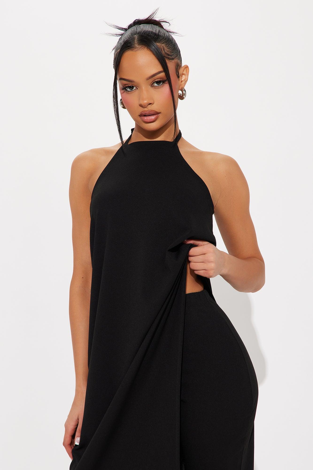 Mirabella Maxi Top Pant Set - Black Product Image