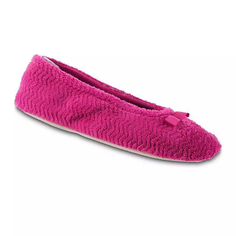 isotoner Chevron Women's Ballet Slippers, Size: Medium, Brown Product Image