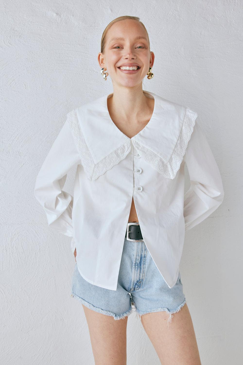 Mae Blouse White Product Image