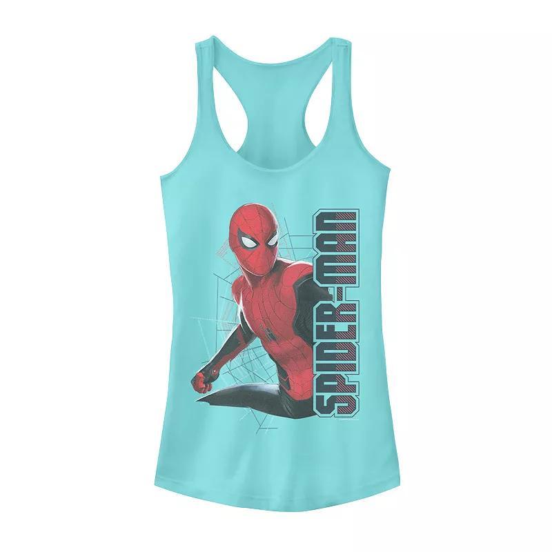 Juniors Marvel Spider-Man Far From Home Simple Portrait Tank Top, Girls Product Image