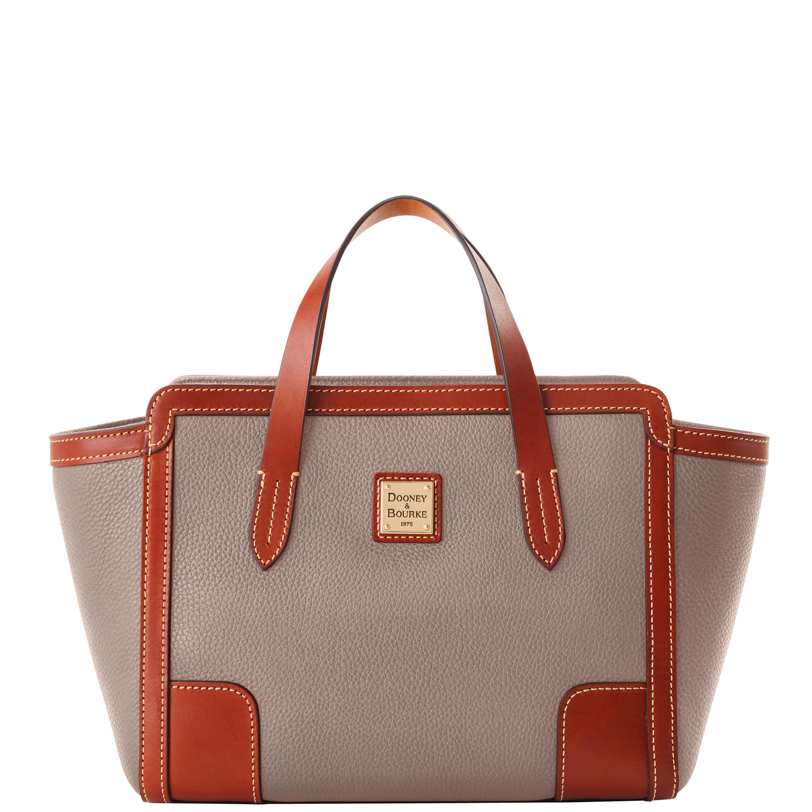 Dooney & Bourke Womens Pebble Grain Small Leather Shopper Bag in Midnight Blue Product Image