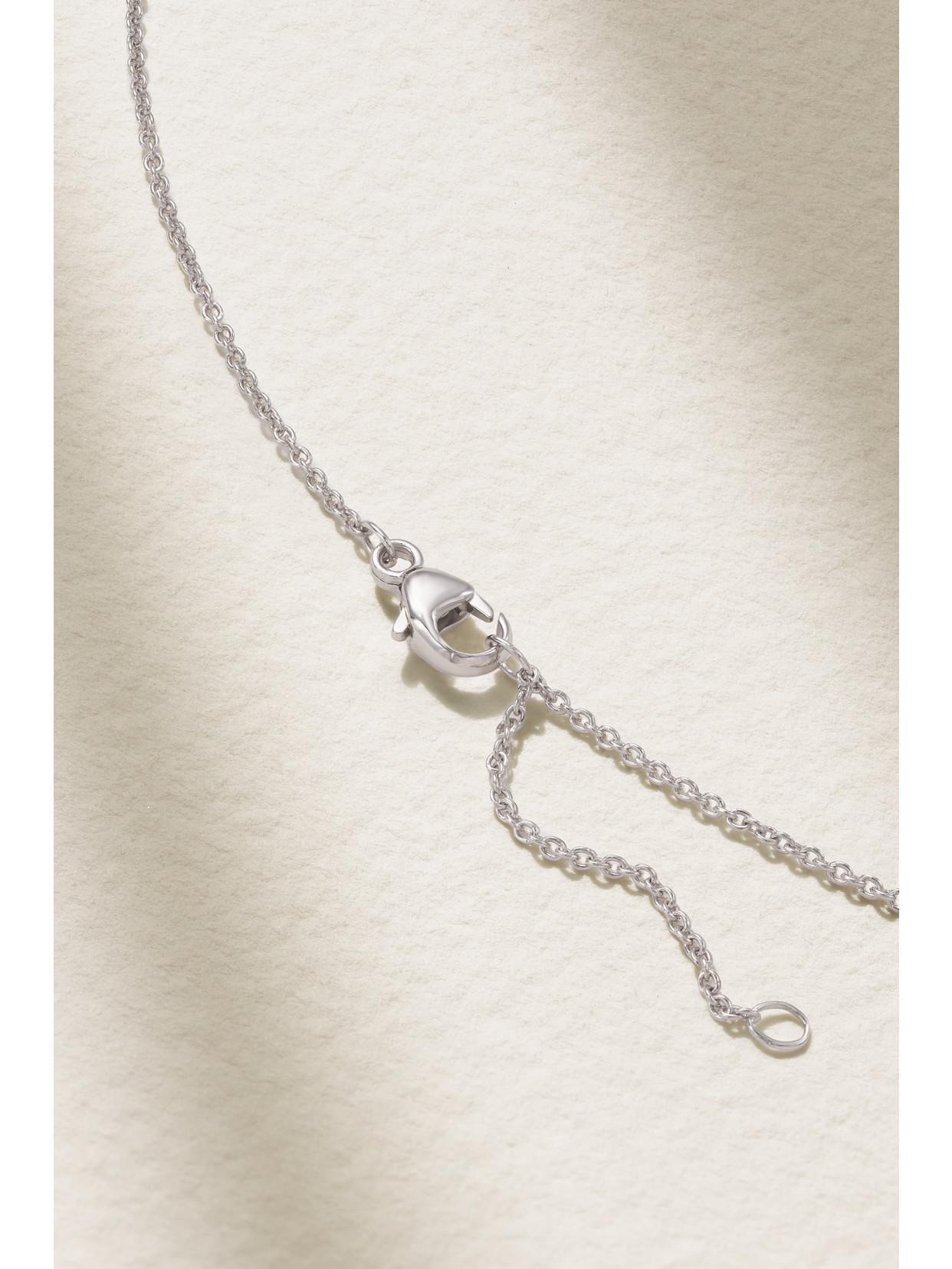 DE BEERS Classic Platinum Diamond Necklace In Gold Product Image