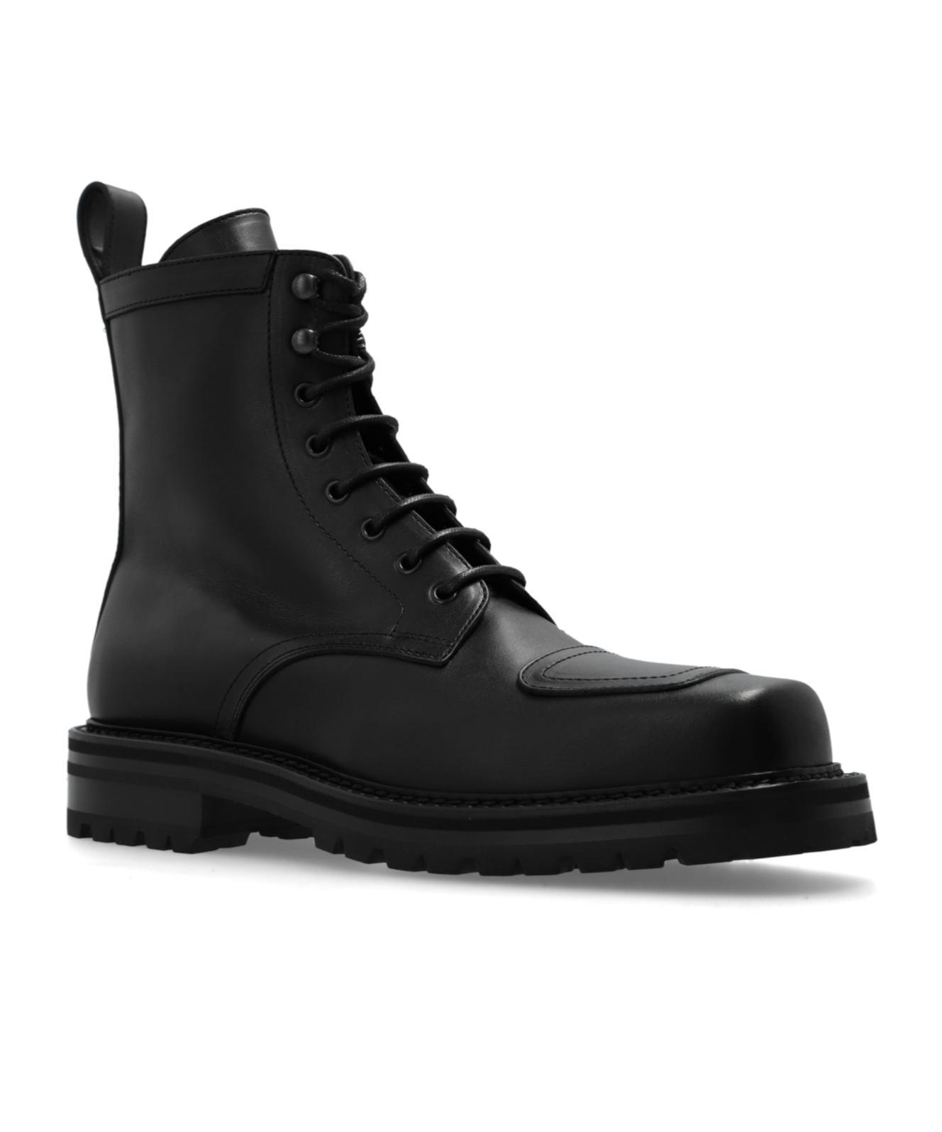 DRIES VAN NOTEN Laced Boots In Black Product Image