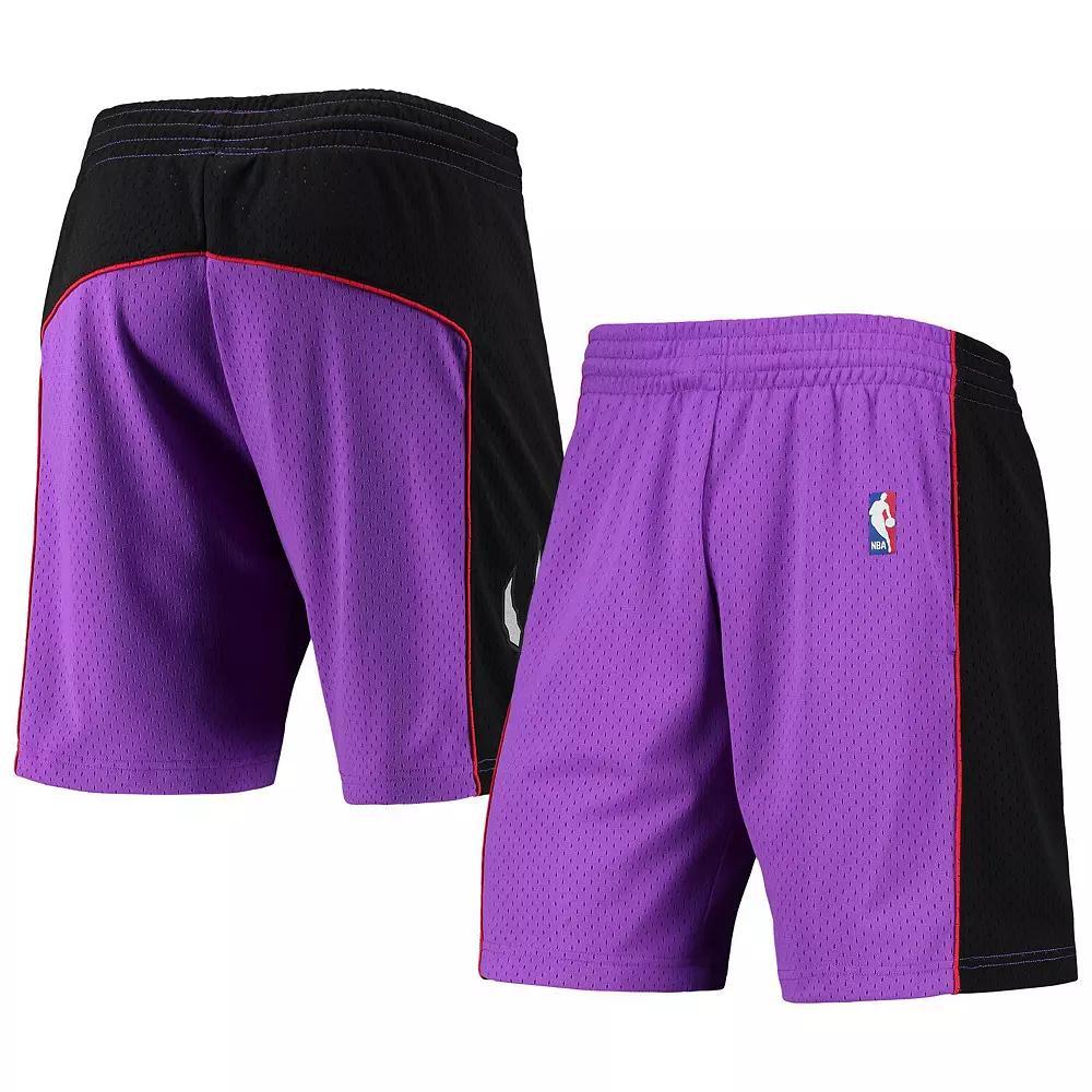 Men's Mitchell & Ness Purple Toronto Raptors Hardwood Classics Primary Logo Swingman Shorts, Size: Large, Rpt Purple Product Image