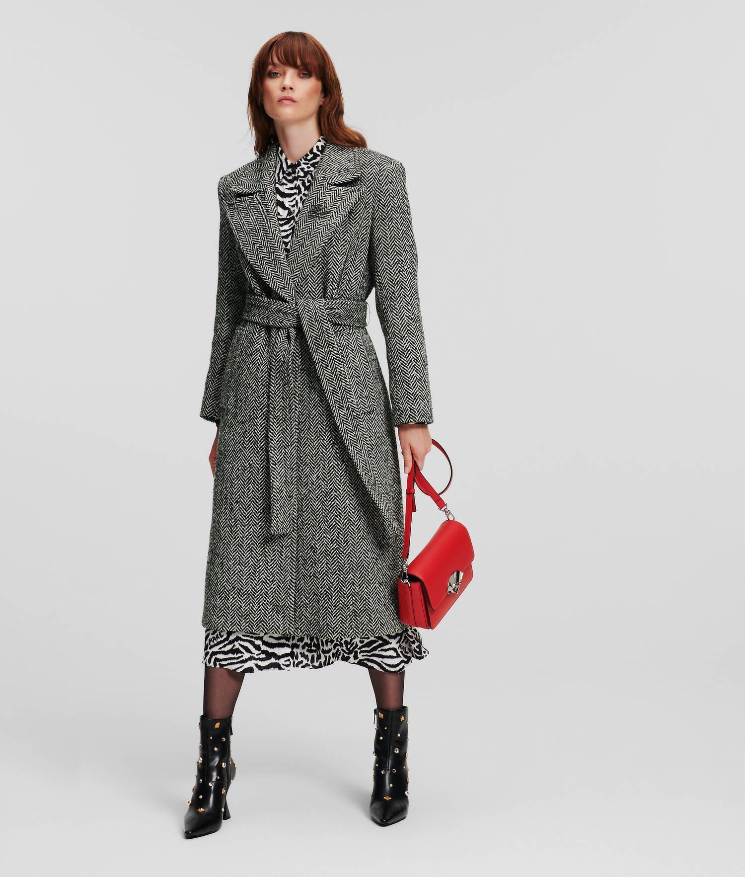 HERRINGBONE TAILORED COAT Product Image