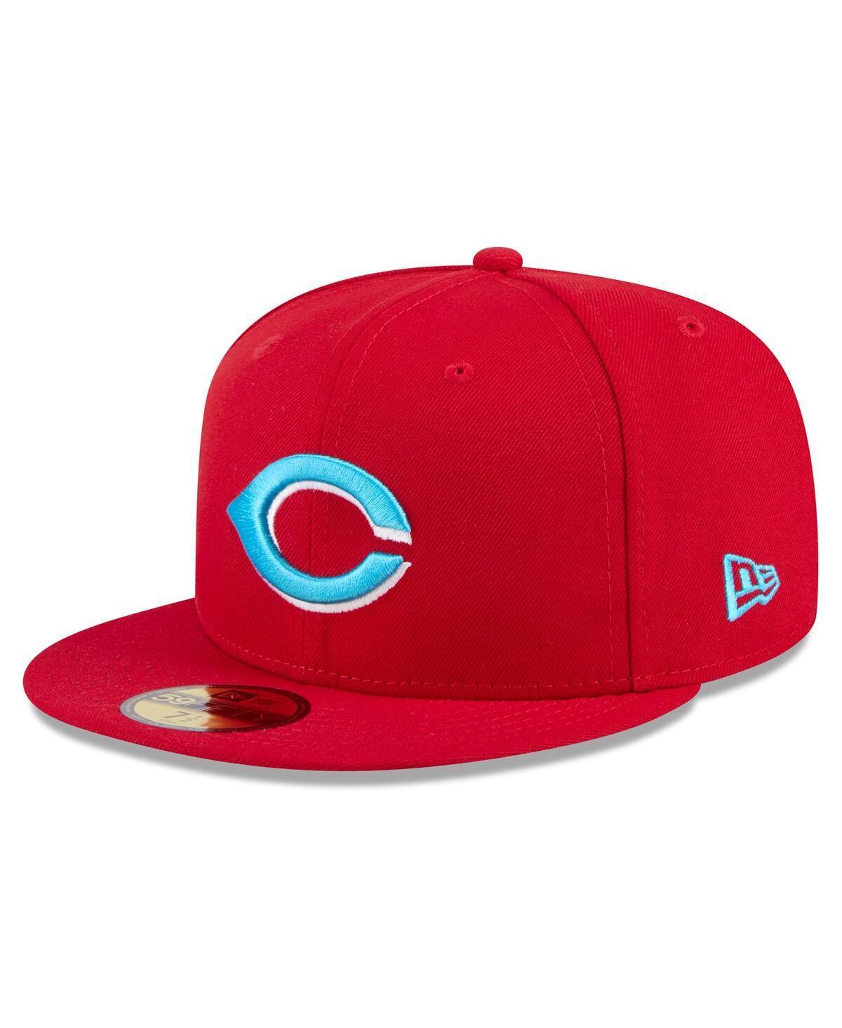 Men's New Era Red Cincinnati Reds 2024 Father's Day 59FIFTY Fitted Hat, Size: 7 1/2, Red Red Product Image