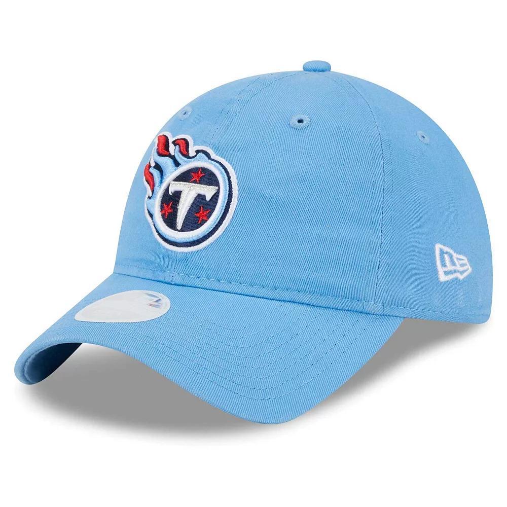 Women's New Era  Light Blue Tennessee Titans  Main Core Classic 2.0 9TWENTY Adjustable Hat Product Image