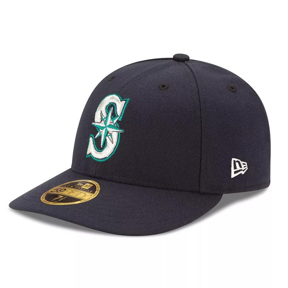 Men's New Era Navy Seattle Mariners Authentic Collection On Field Low Profile Game 59FIFTY Fitted Hat, Size: 7, Blue Product Image