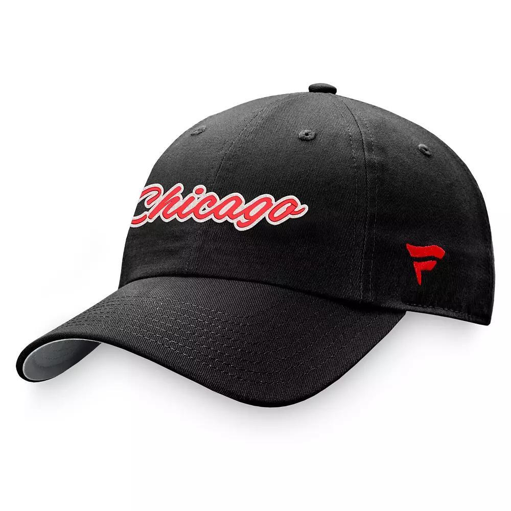 Women's Fanatics Branded Black  Chicago Blackhawks Breakaway Adjustable Hat Product Image