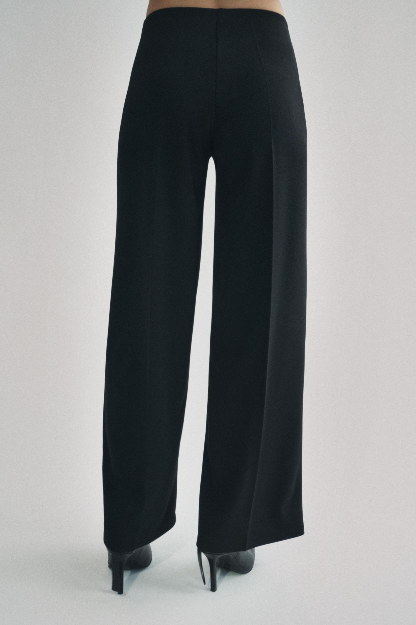 WIDE LEG CREPE PANTS Product Image