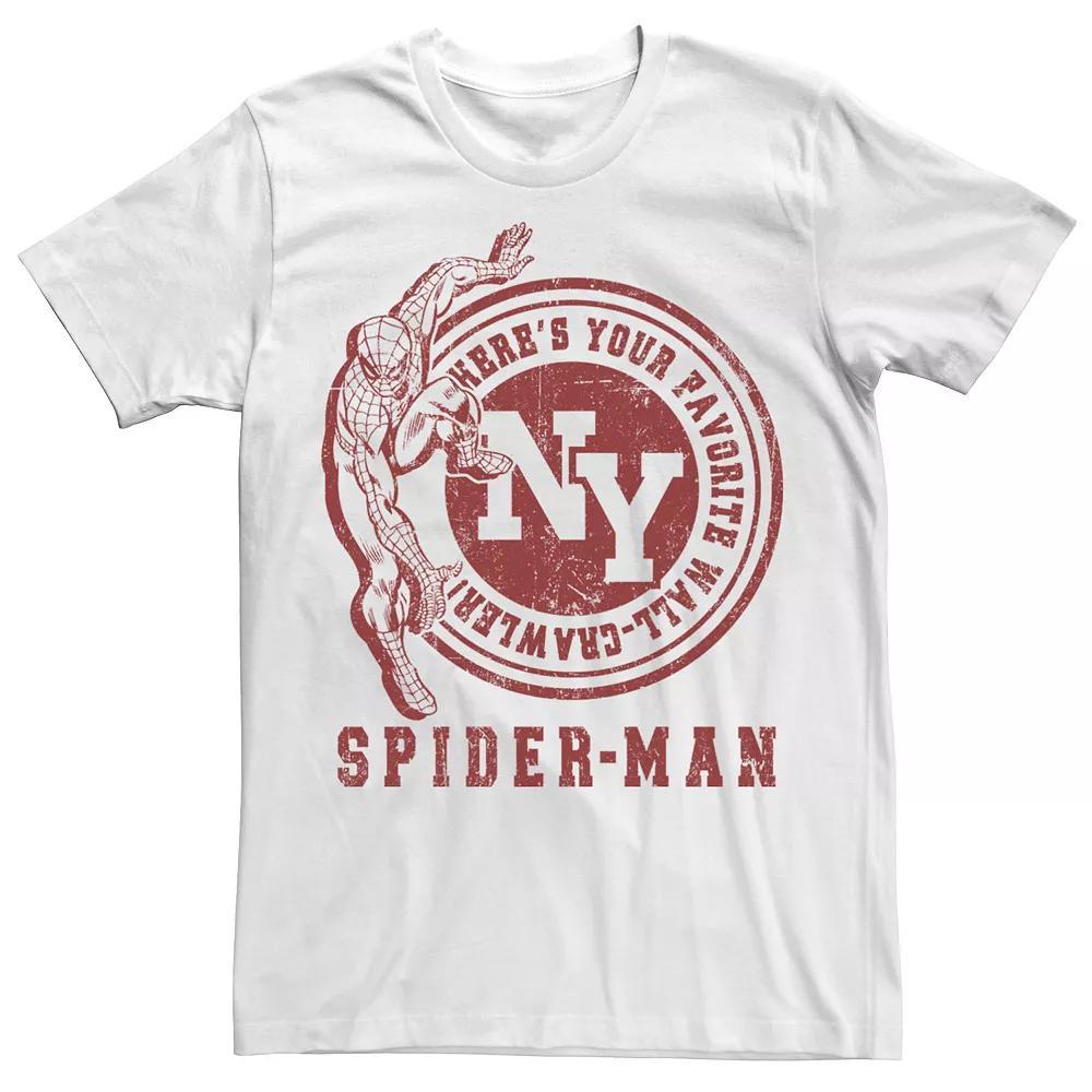 Men's Marvel Spider-Man Favorite Rock Crawler Tee, Size: XXL, Light Blue Product Image