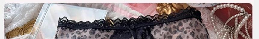 Leopard Lace Panties Product Image