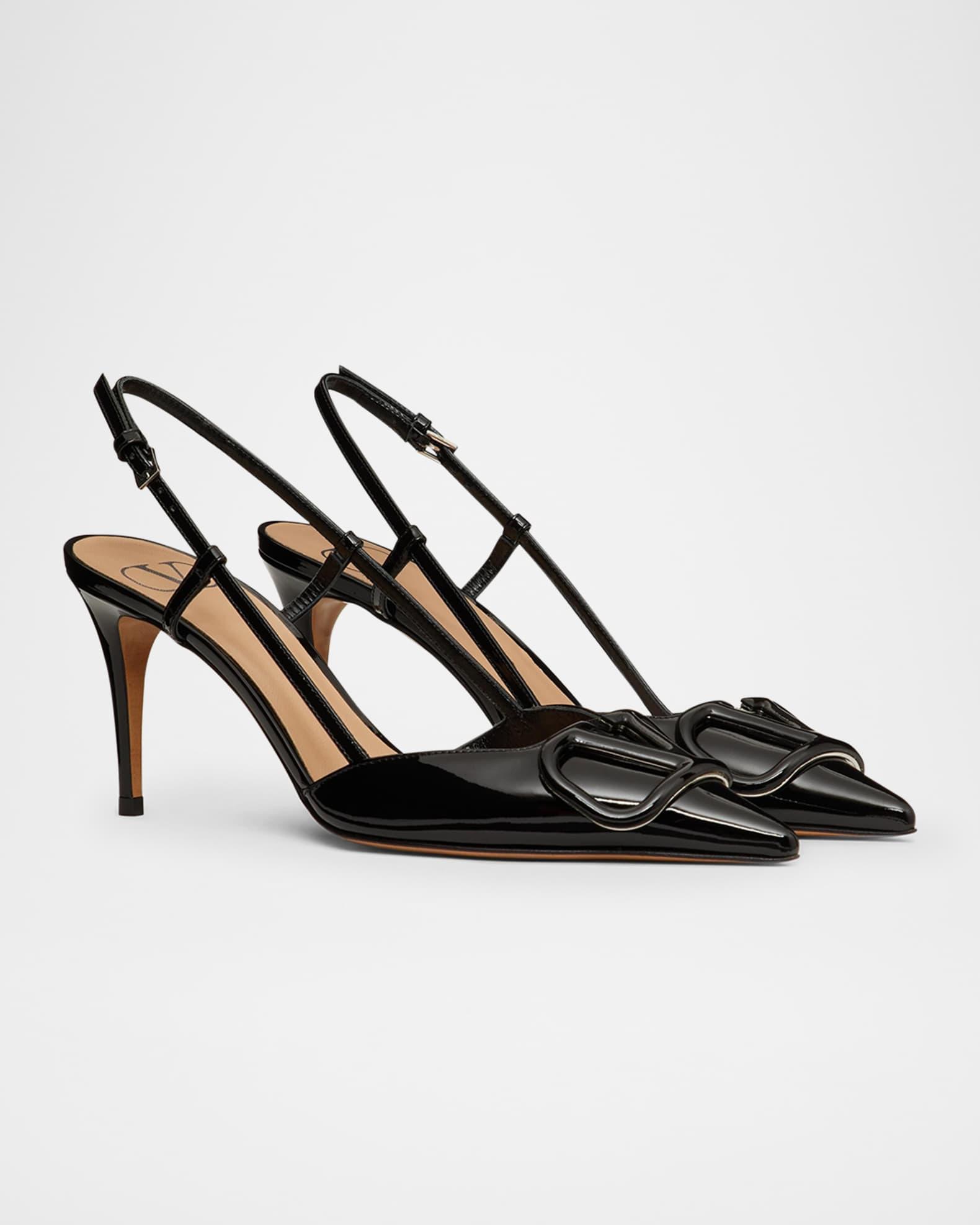 VLogo Signature Patent Leather Slingback Pumps Product Image