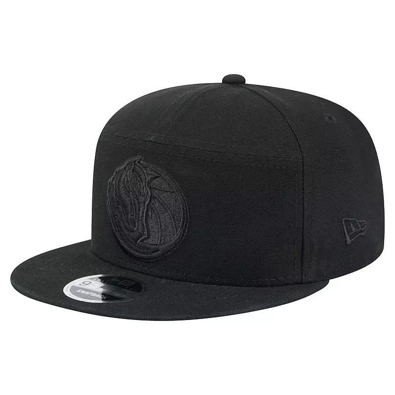 Men's New Era Black Florida State Seminoles Adventure Canvas Split Panel 9FIFTY Snapback Hat Product Image