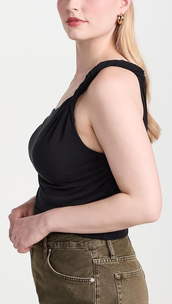 Good American Sandwashed Jersey Twist Tee | Shopbop Product Image