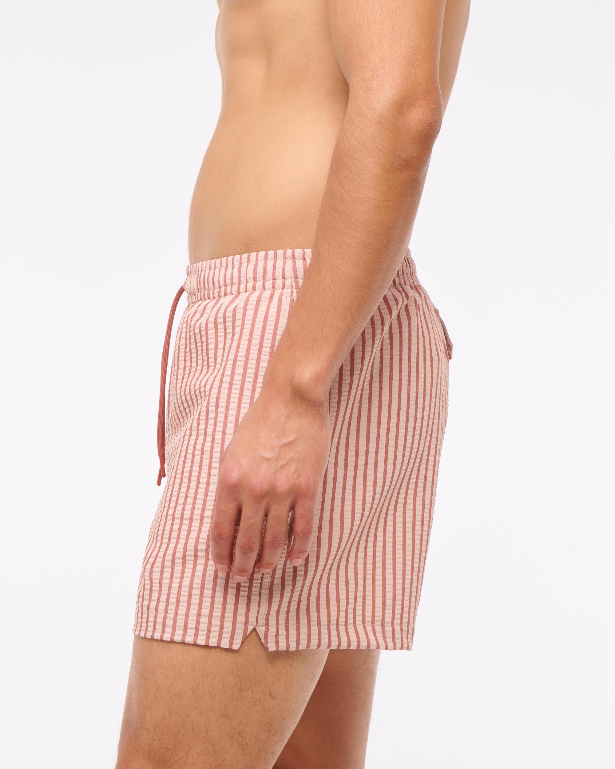 Pull-On Wide Seersucker Swim Trunk Product Image