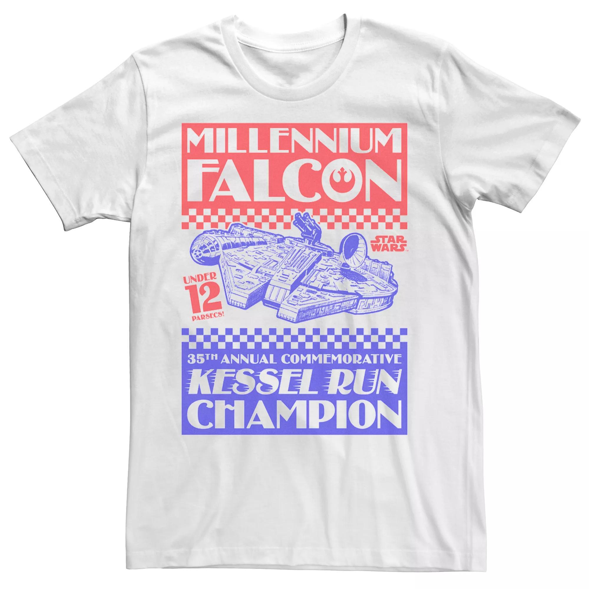 Men's A New Hope Ep4 Kessel Run Champ Tee, Size: Large, White Product Image
