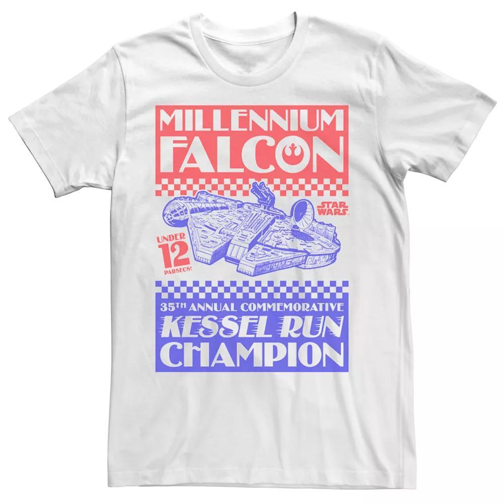 Men's A New Hope Ep4 Kessel Run Champ Tee, Size: Large, White Product Image