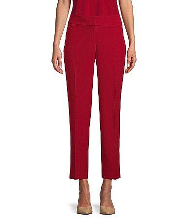 Kasper Petite Slim Straight-Leg Trousers Product Image
