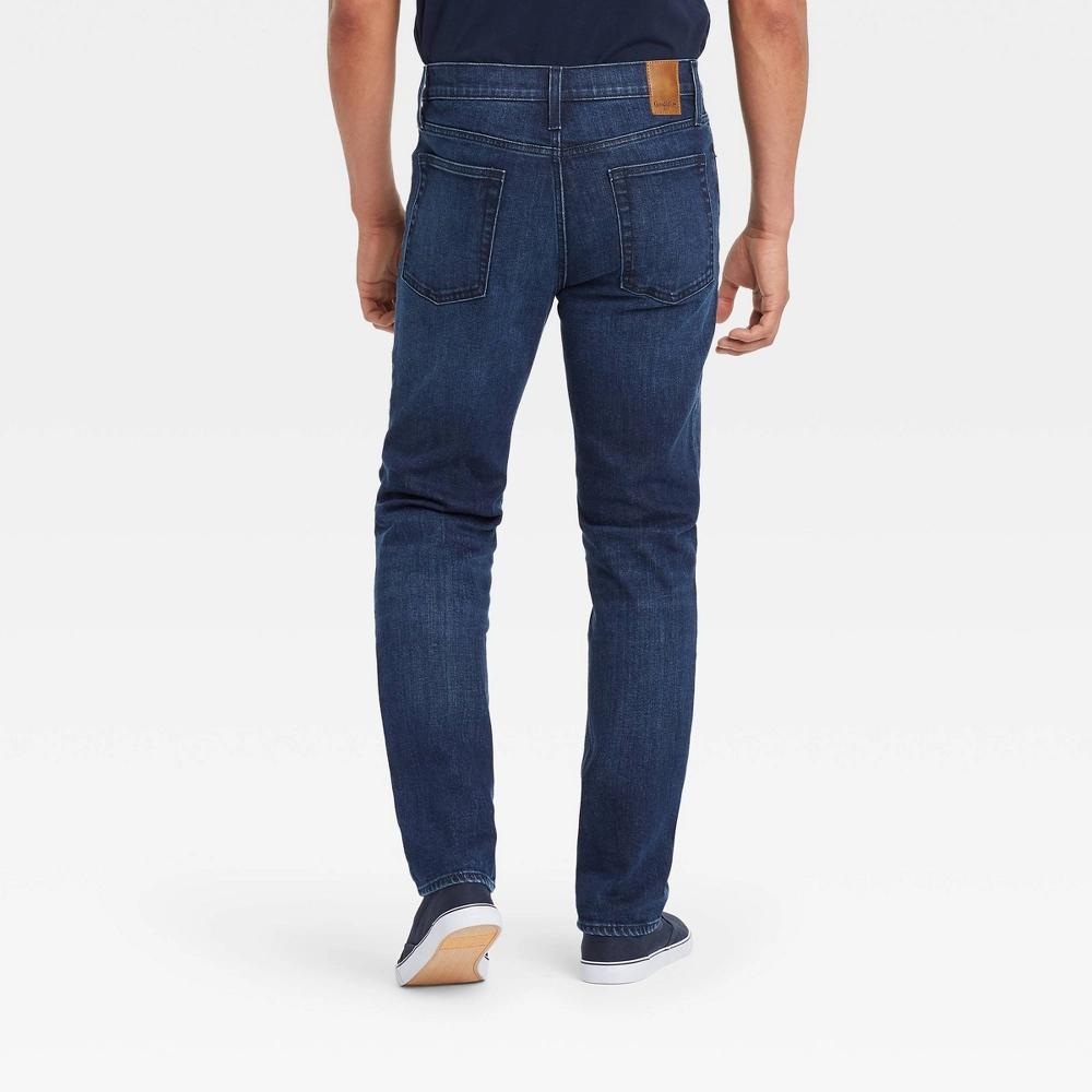 Men's Slim Fit Jeans - Goodfellow & Co™ Light Blue 29x30: Heavyweight Twill, Stretch Fabric Product Image