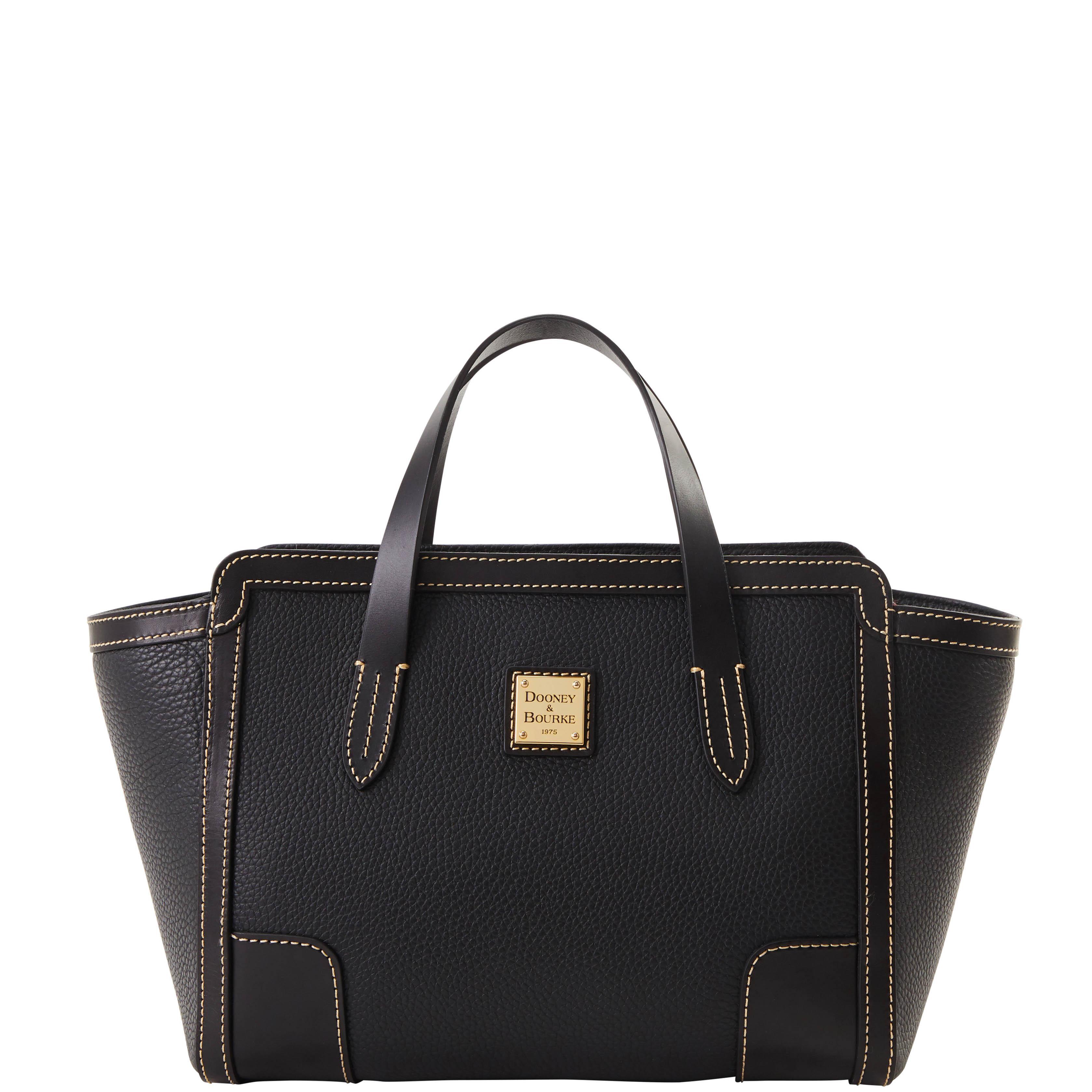 Dooney & Bourke Womens Pebble Grain Small Leather Shopper Bag in Midnight Blue Product Image