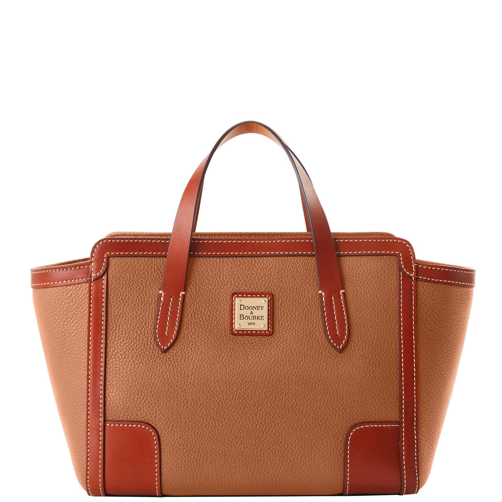 Dooney & Bourke Womens Pebble Grain Small Leather Shopper Bag in Midnight Blue Product Image