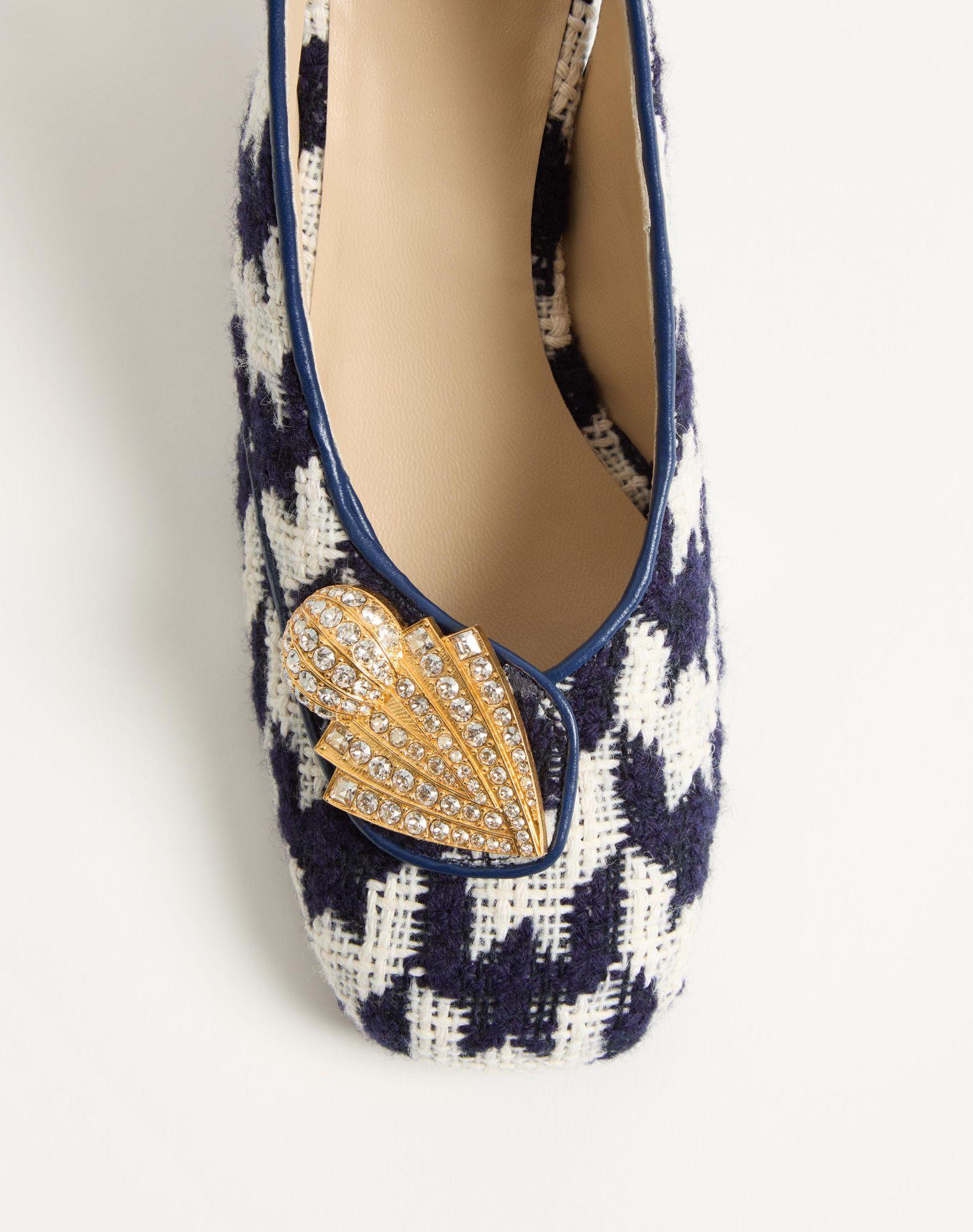 Adamantine Slingback Pumps In Tweed 60Mm Product Image
