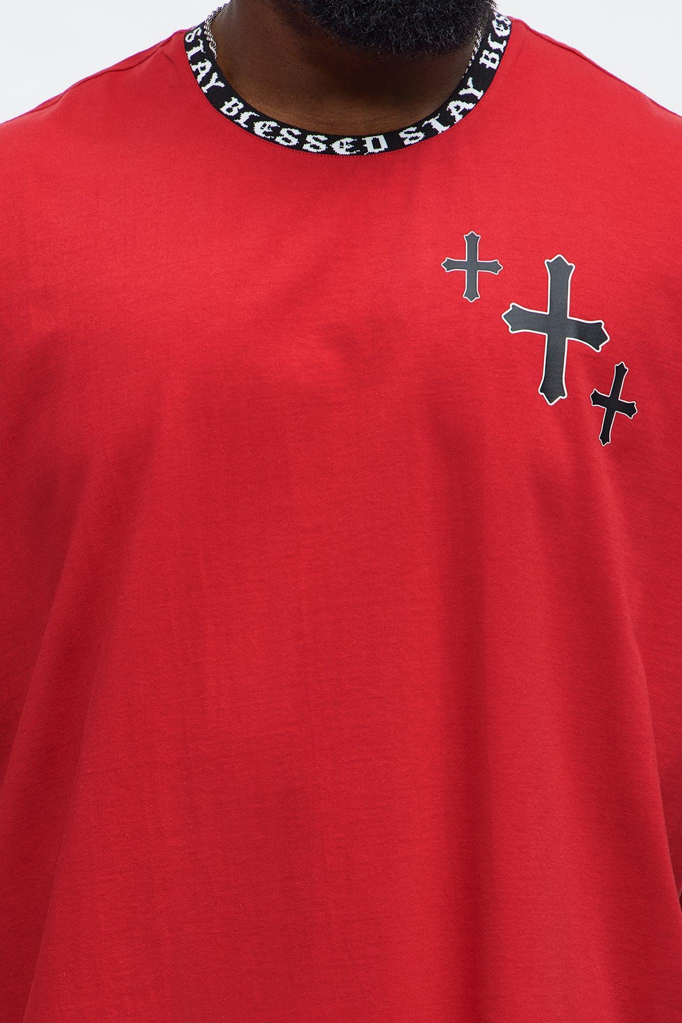 Muscle Stay Blessed Tank - Red Product Image