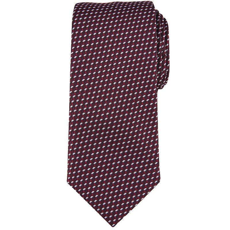 Men's Bespoke Geometric Tie, Red Dan Product Image