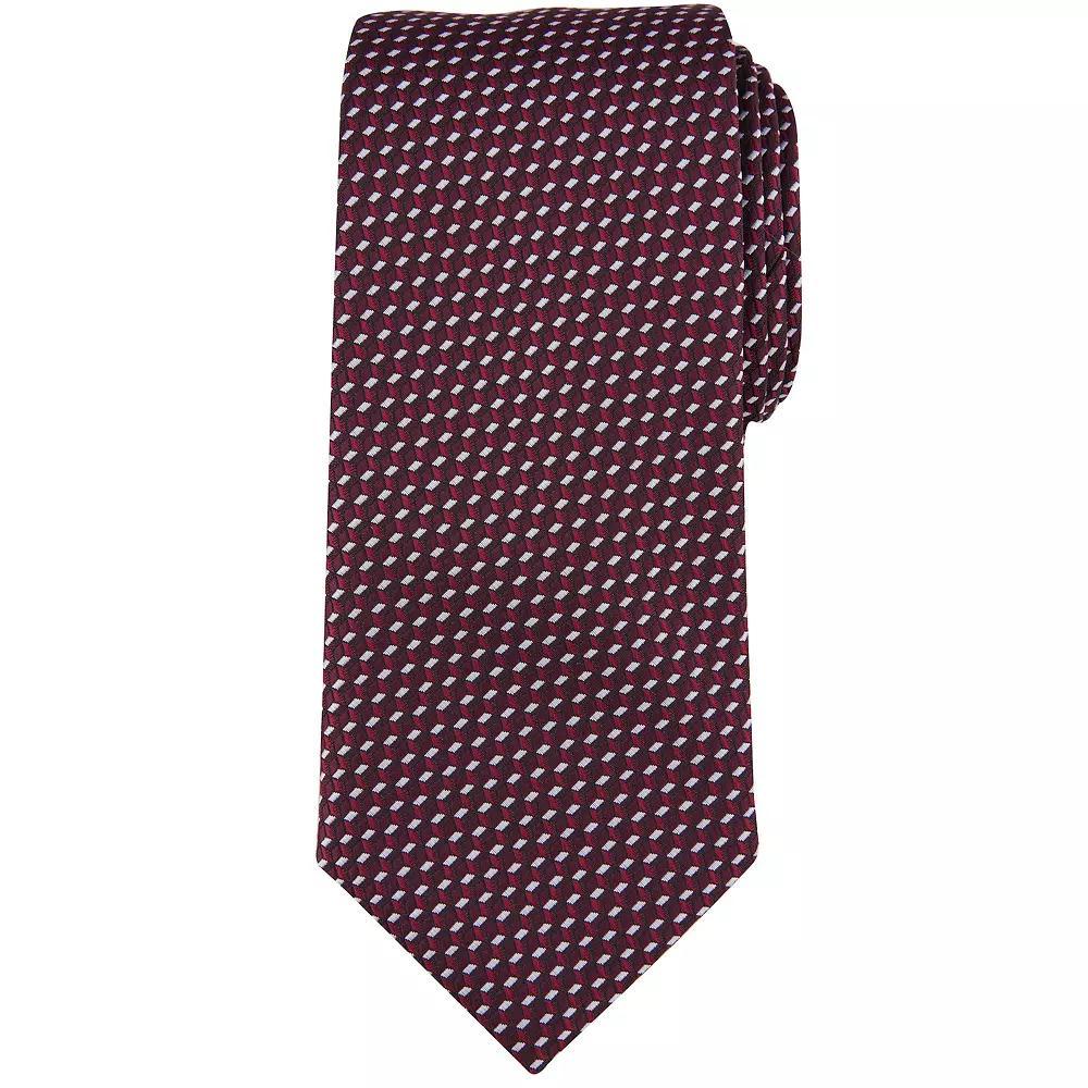 Men's Bespoke Geometric Tie, Red Dan Product Image