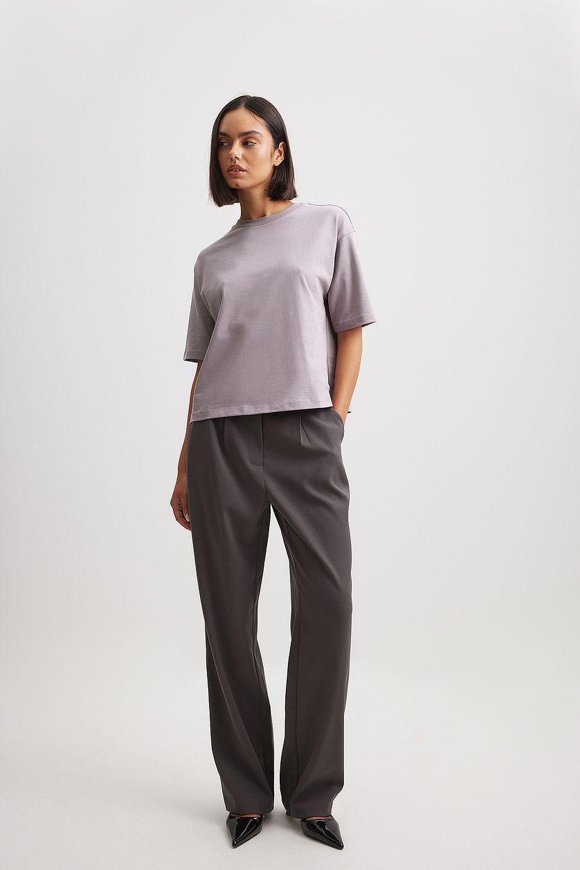 Wide Pleated Suit Pants Product Image