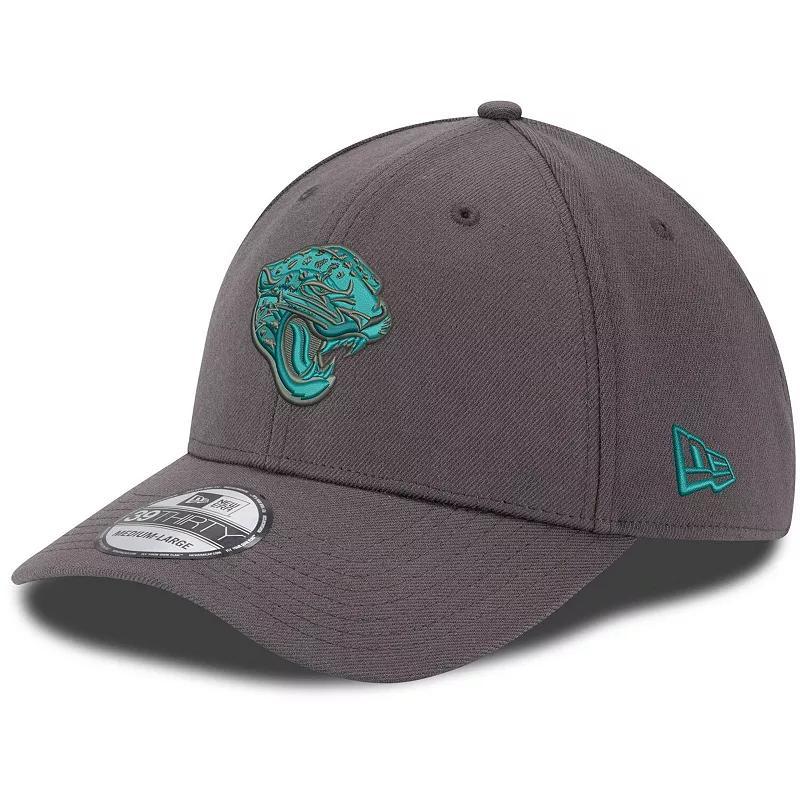 Men's New Era Graphite Jacksonville Jaguars Storm 39THIRTY Flex Hat, Size: Medium/Large, Dark G Product Image