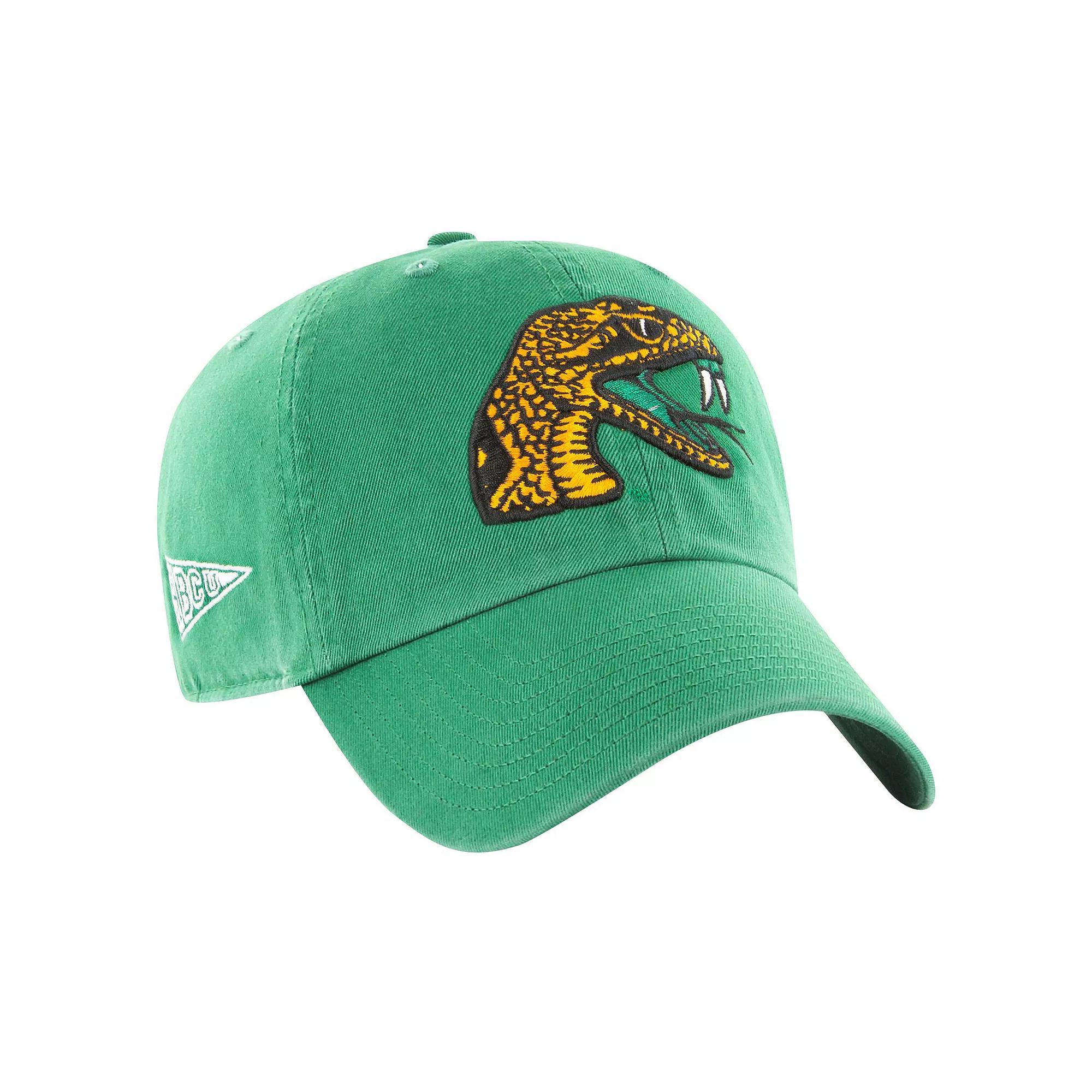 Men's '47 Green Florida A&M Rattlers Side & Back Clean Up Adjustable Hat, Nc2 Green Product Image