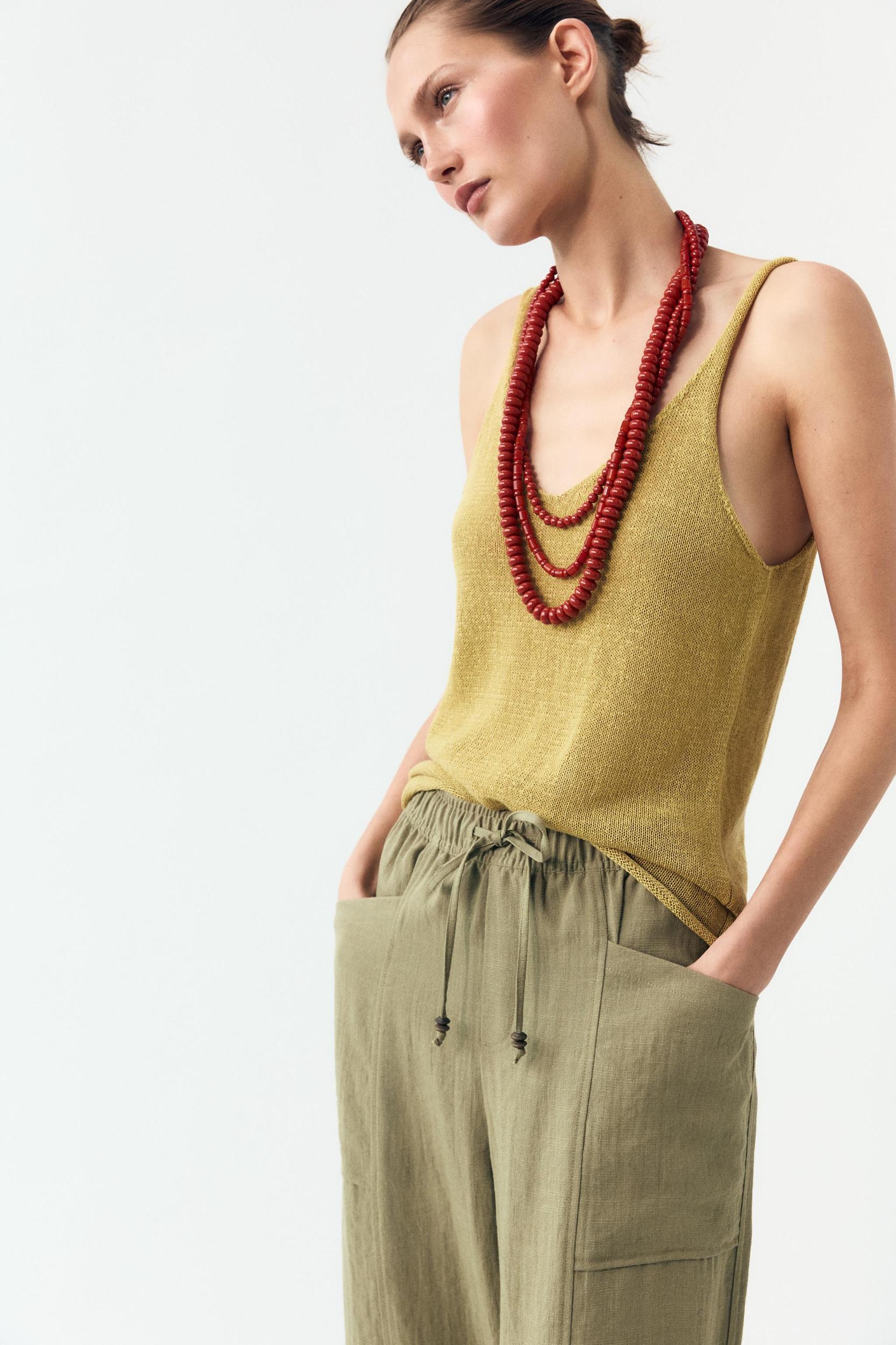 RUSTIC ELASTIC WAIST PANTS Product Image
