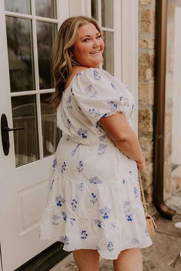 Botanical Moment Embroidered Mini Dress Curves Product Image