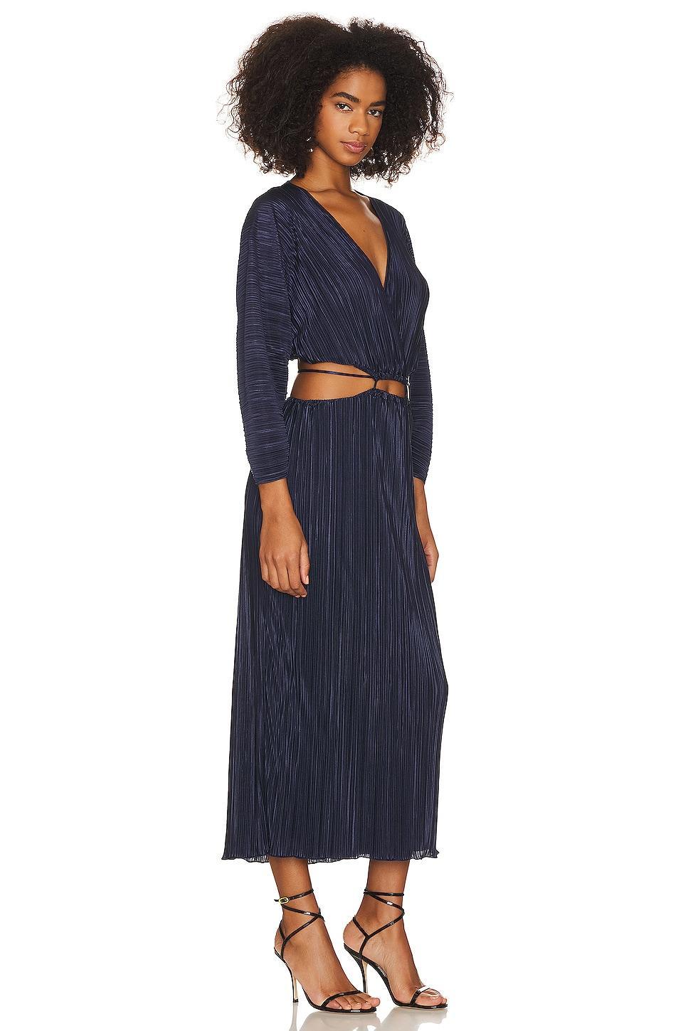 Always Fits Plisse Midi Dress Good American Product Image