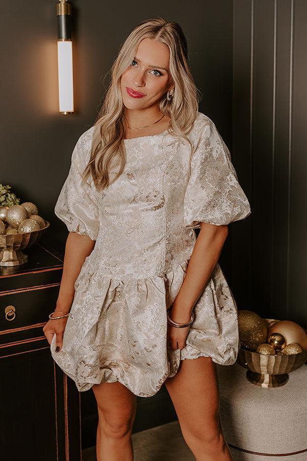 Ritzy Bliss Jacquard Mini Dress Product Image