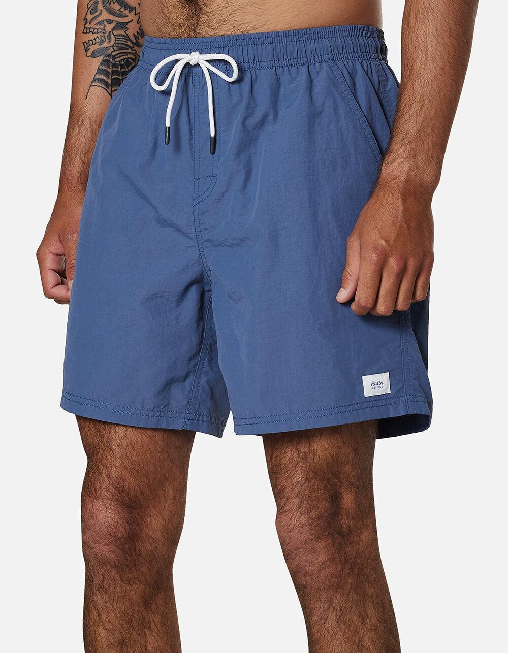KATIN Poolside Mens Volley Shorts - PORT Product Image