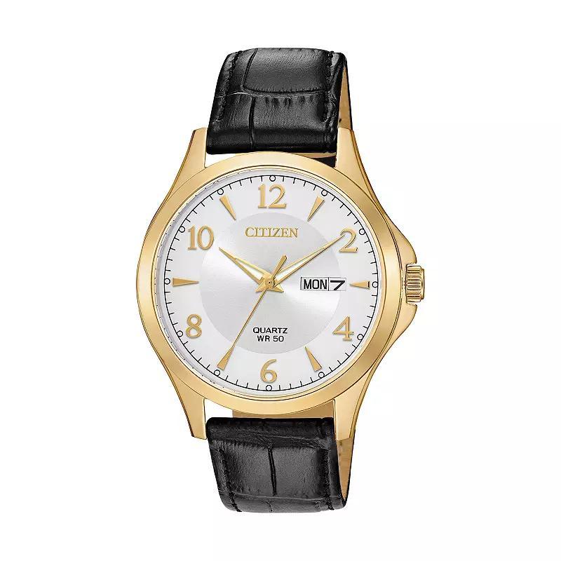 Citizen Mens Leather Watch - BF2003-25A Black Product Image