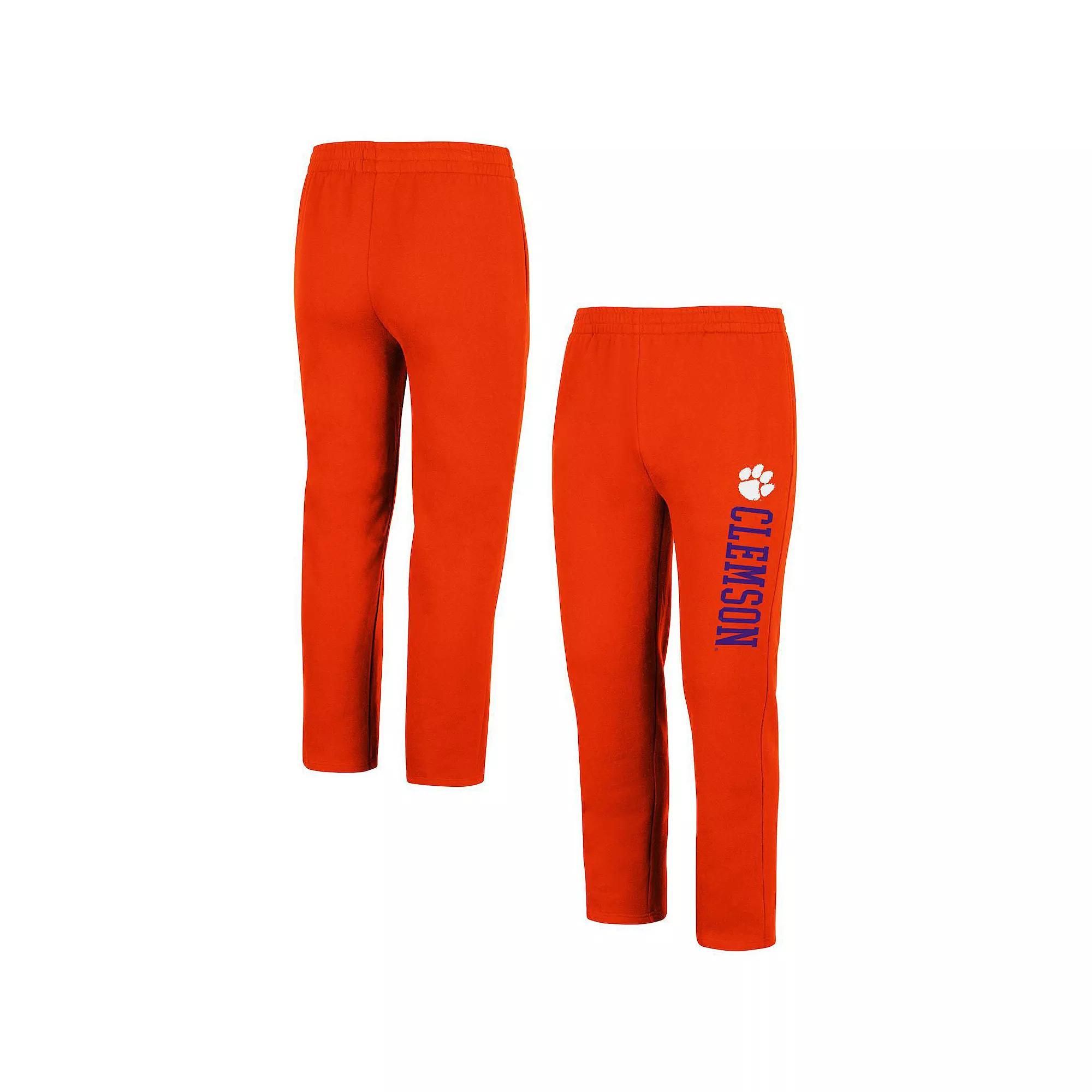 Men's Colosseum Orange Clemson Tigers Fleece Pants, Size: XL Product Image
